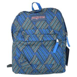 Jansport Superbreak Backpack Blue Streak Tropic Chomp One Size